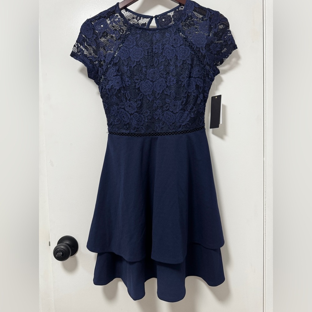 City Studio Navy Blue Formal Dress